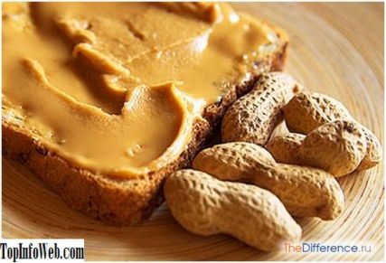 Різниця між арахісовим маслом і джемом